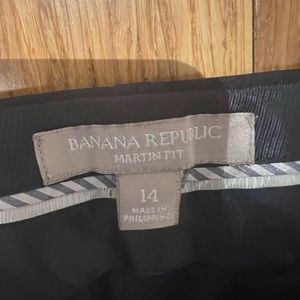 Banana Republic navy Martin fit slacks, size 14